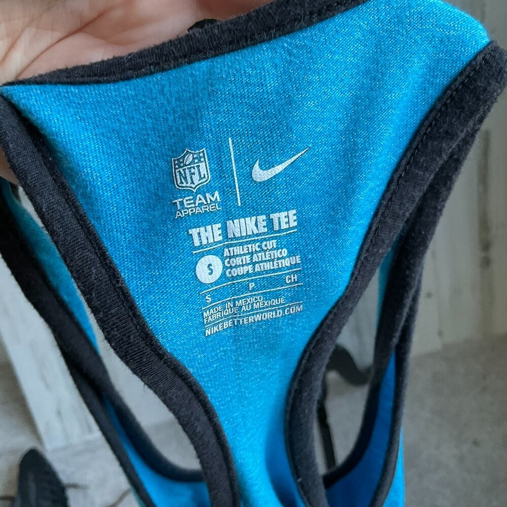 Nike NFL Carolina Panthers Women's Size Small Racerback Tank Top The Nike Tee - Picture 5 of 8